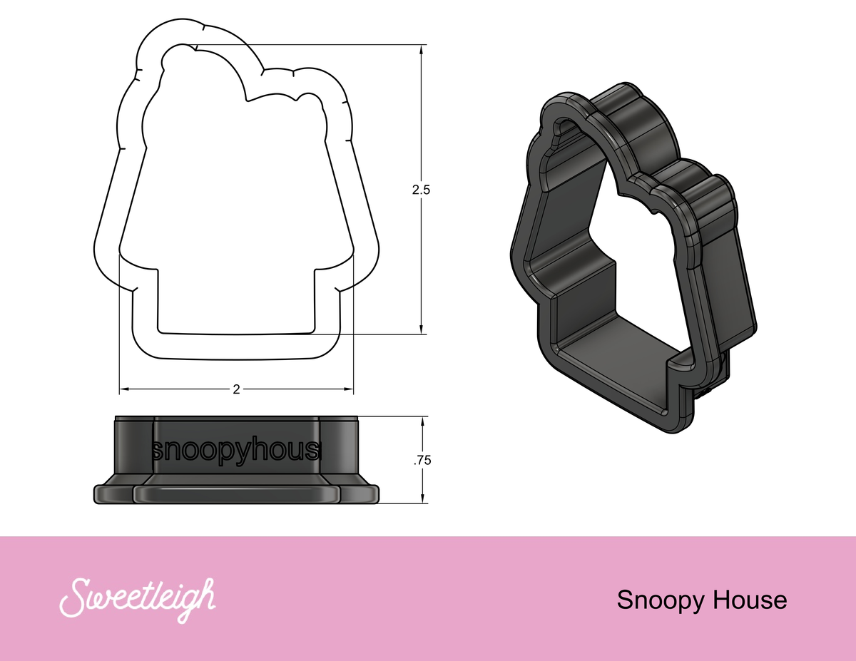 Snoopy Dog House Cookie Cutter