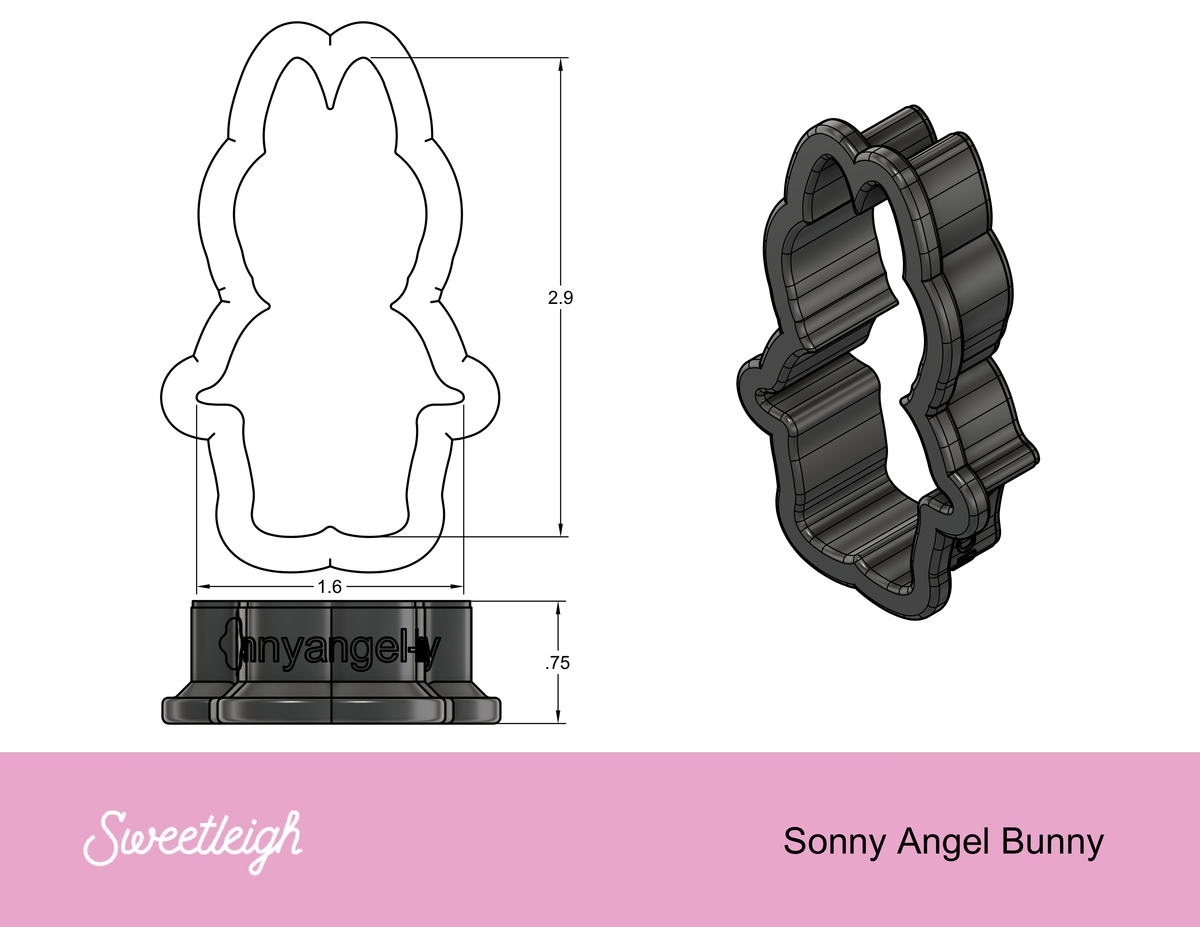 Sonny Angel Bunny Cookie Cutter