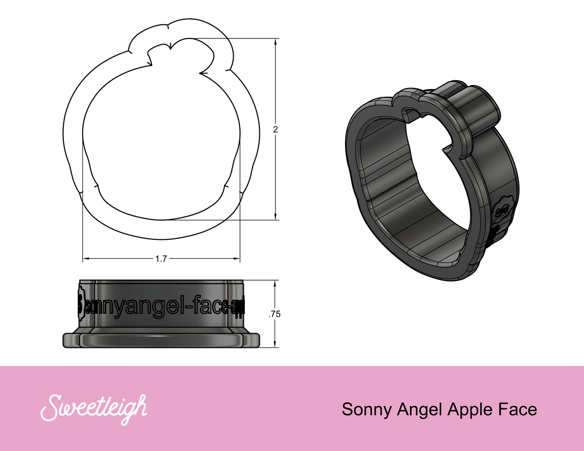 Sonny Angel Apple Face Cookie Cutter