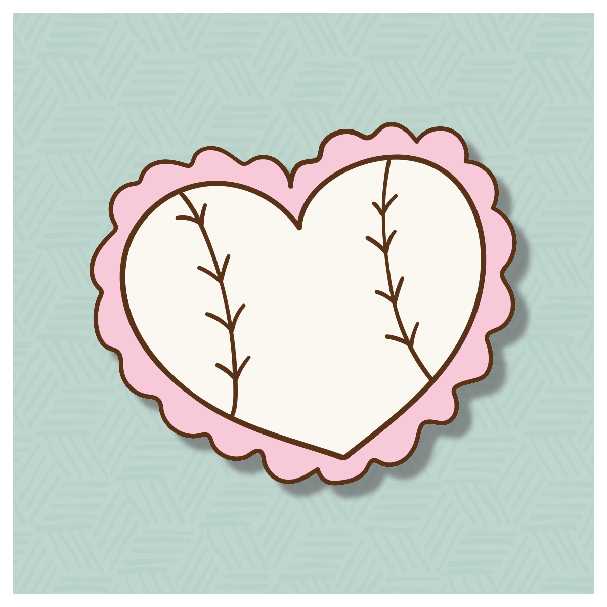 Scalloped Heart 2 Cookie Cutter