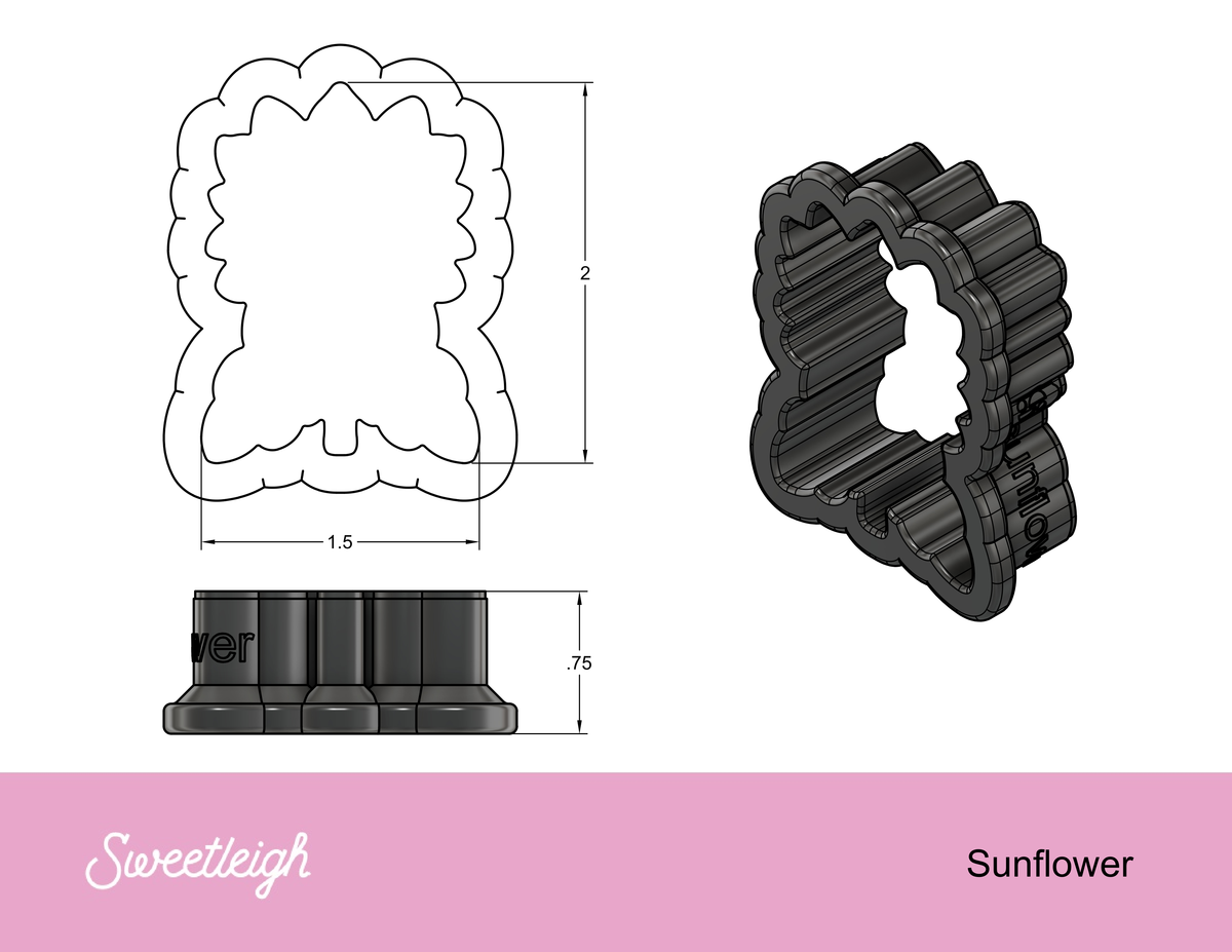 Sunflower Cookie Cutter