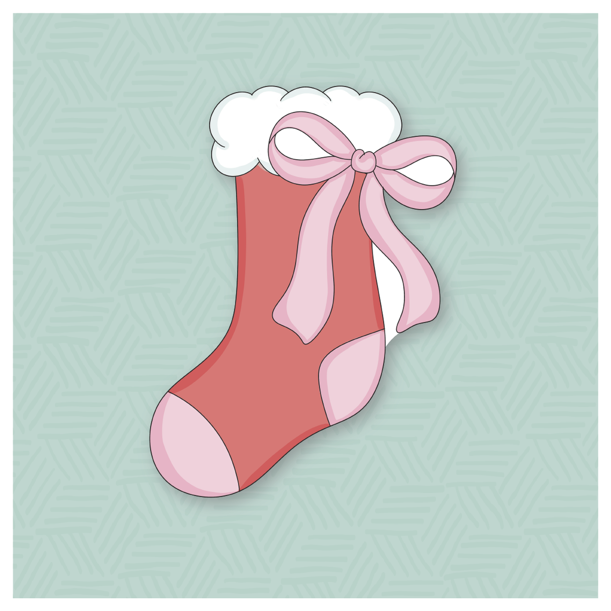 Coquette Stocking Cookie Cutter