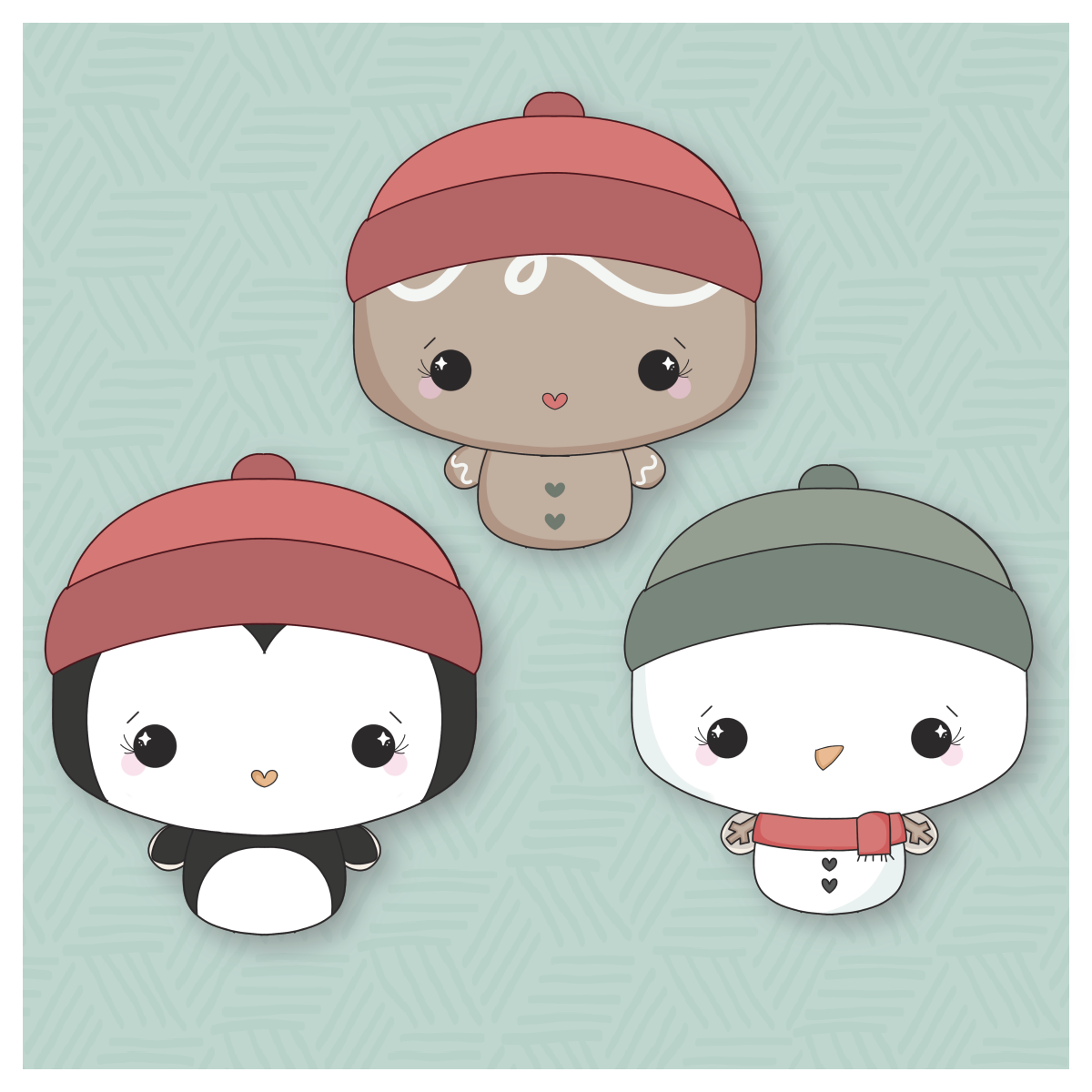 Winter Body with Hat Cookie Cutter