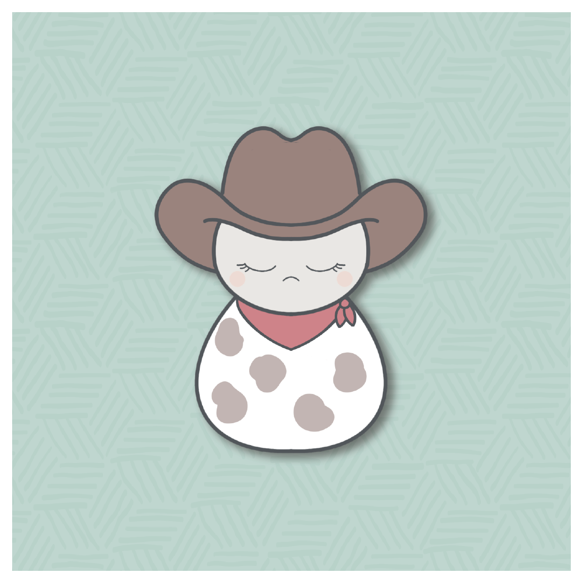 Western Baby Swaddle Cookie Cutter