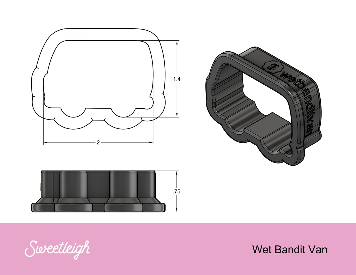 Wet Bandit Van Cookie Cutter