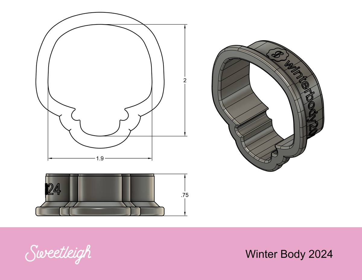 Winter Body Cookie Cutter