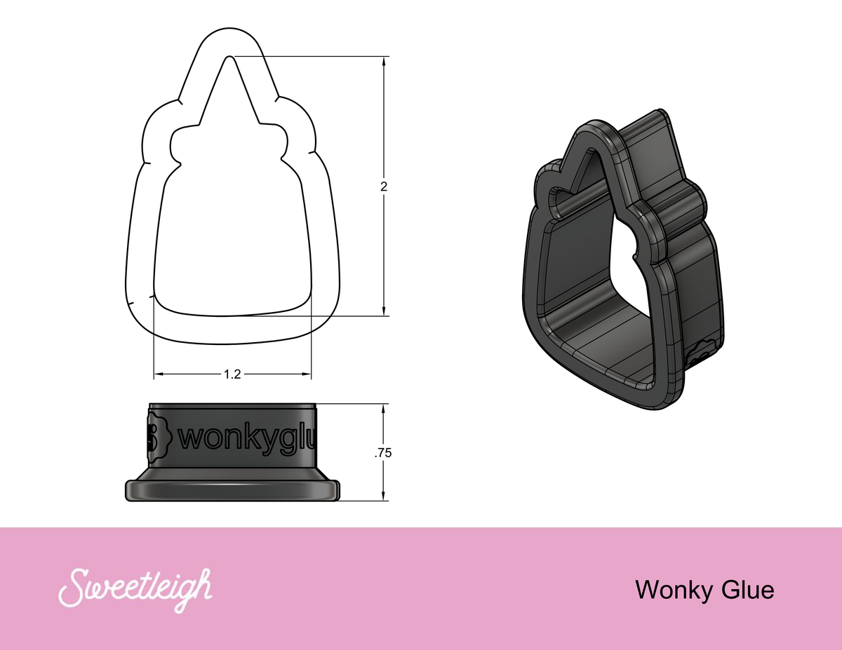 Wonky Glue Cookie Cutter