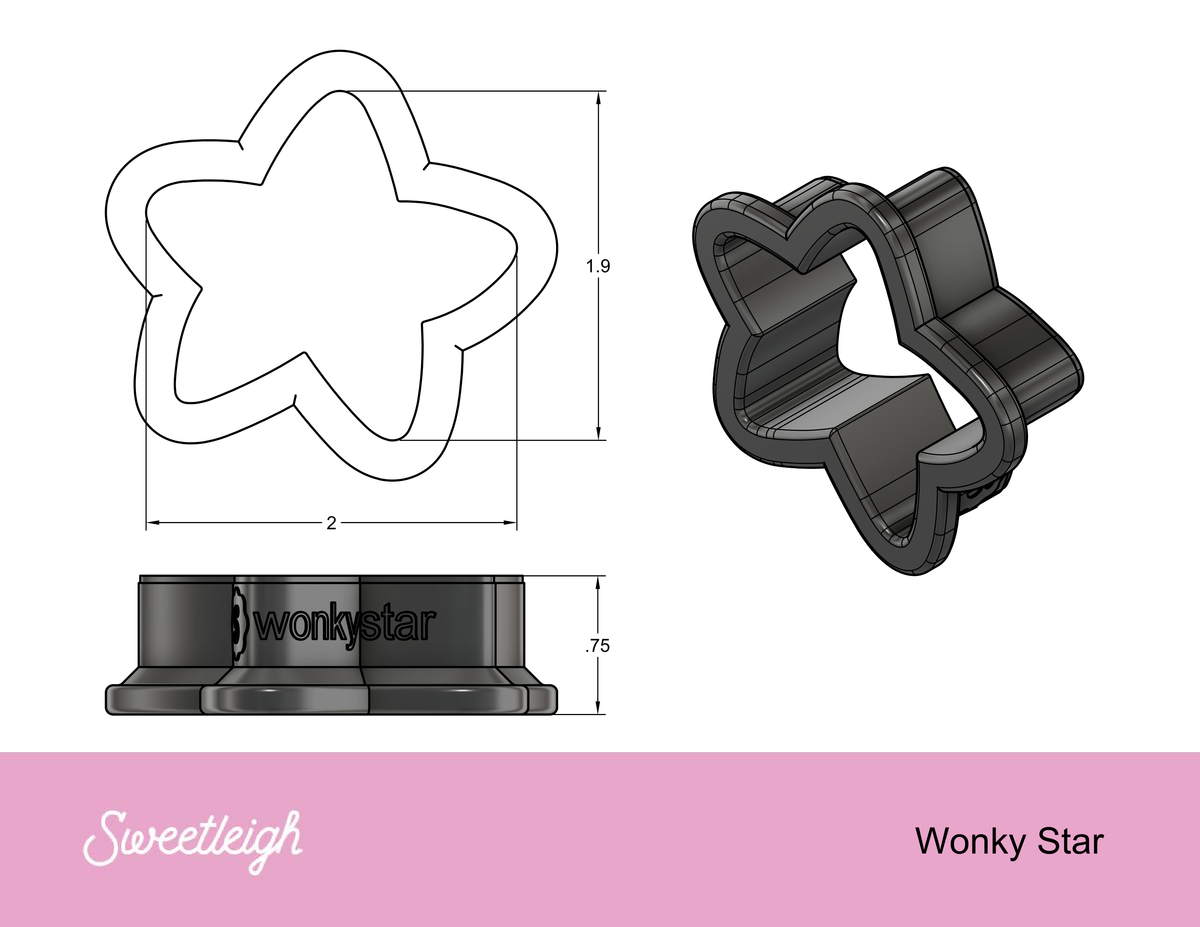 Wonky Star Cookie Cutter