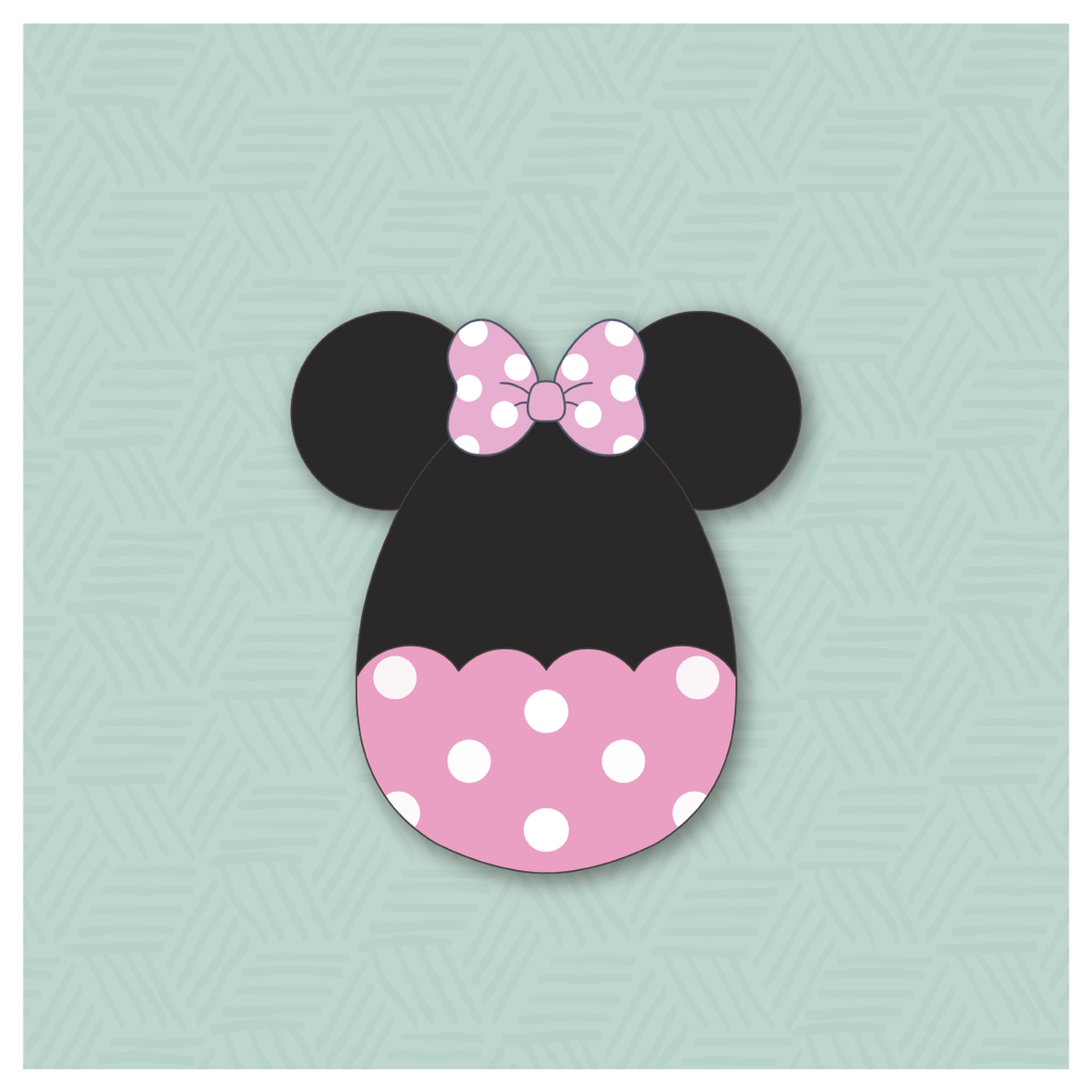 Girly Mouse Easter Egg Cookie Cutter