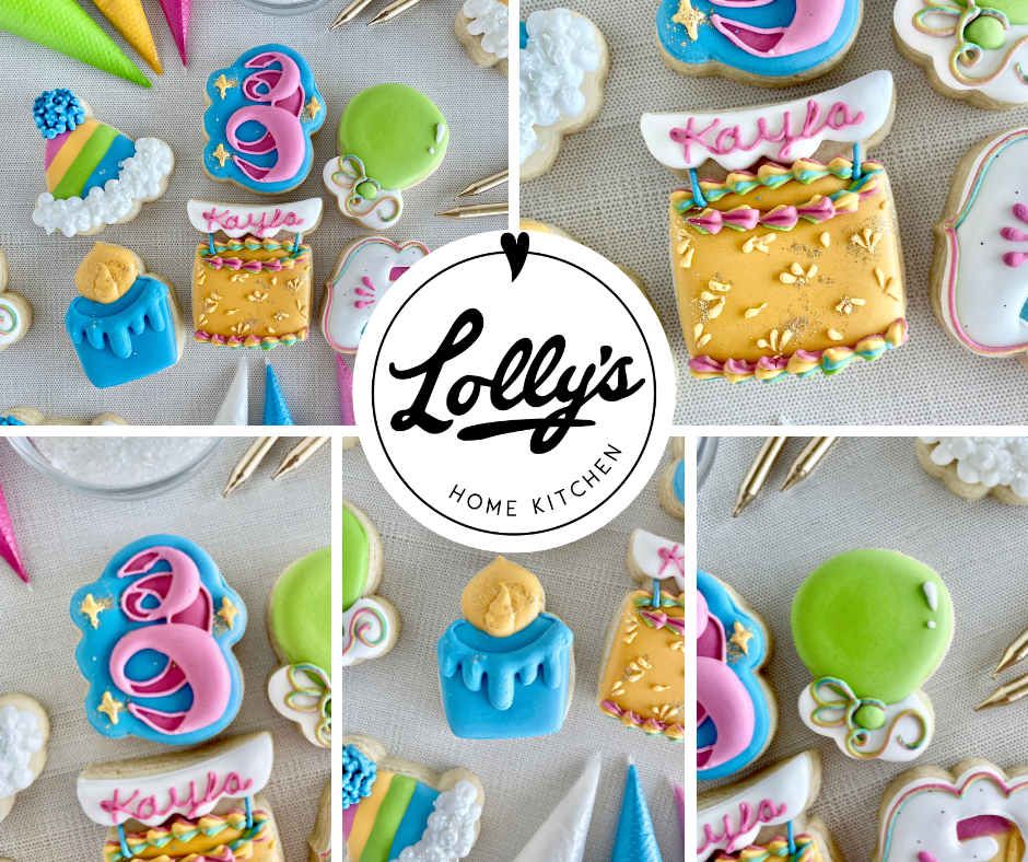 Lolly&#39;s Home Kitchen Party It Up Birthday Minis Class Cookie Cutter Set