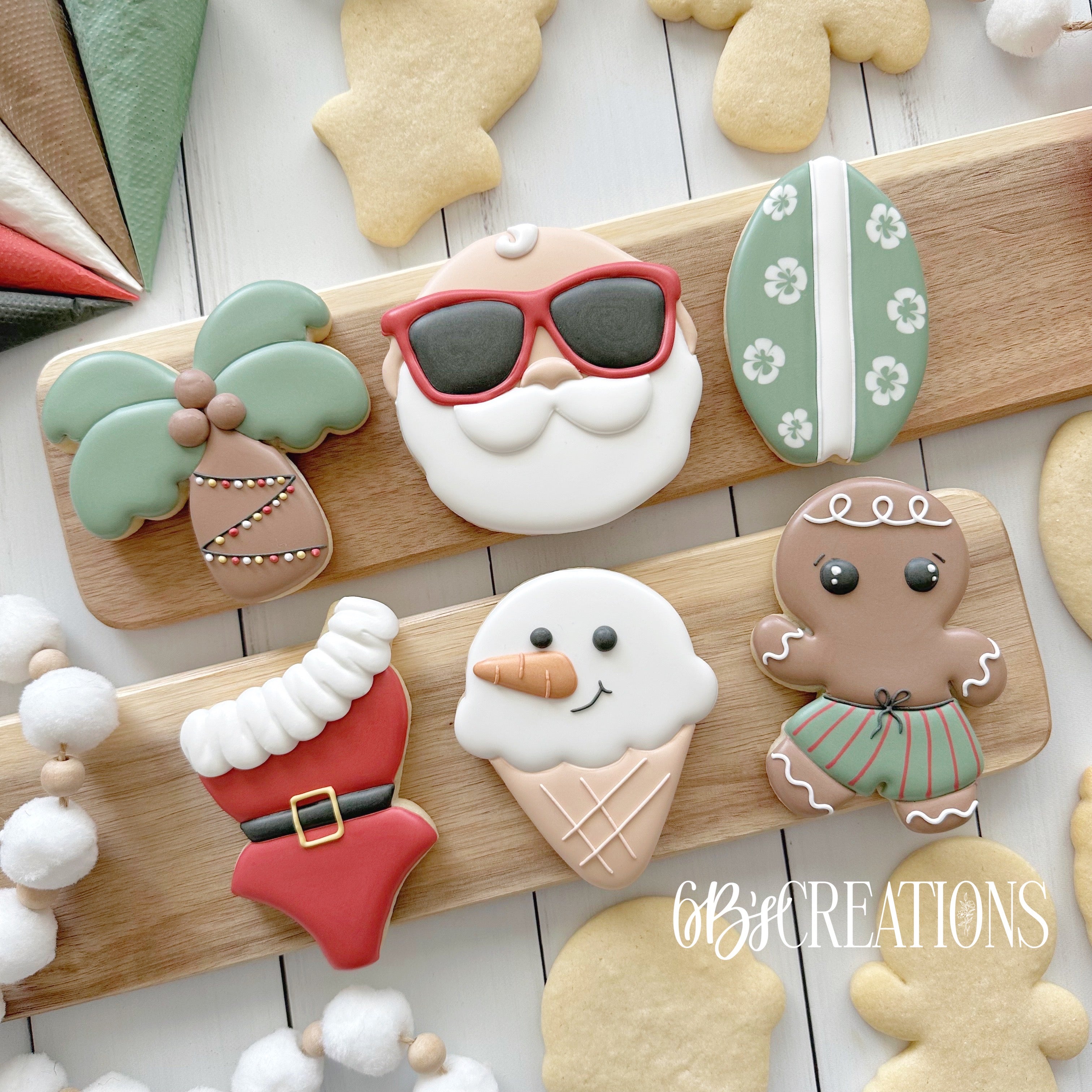 6 B's Creations Christmas In July Teaching Partners Cookie Class Set