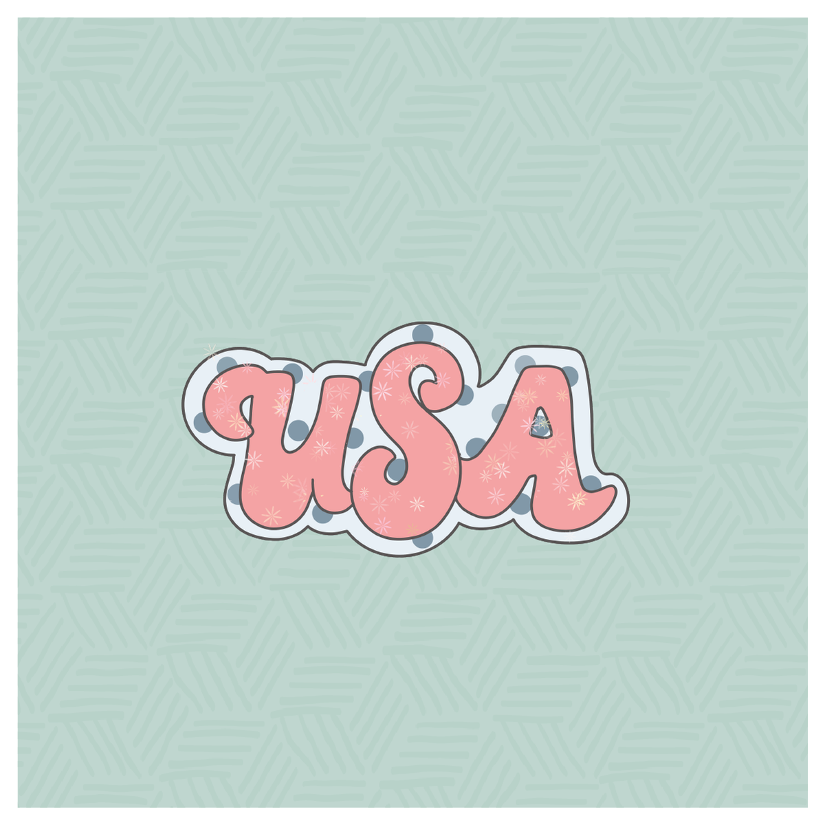 Groovy USA Cookie Cutter