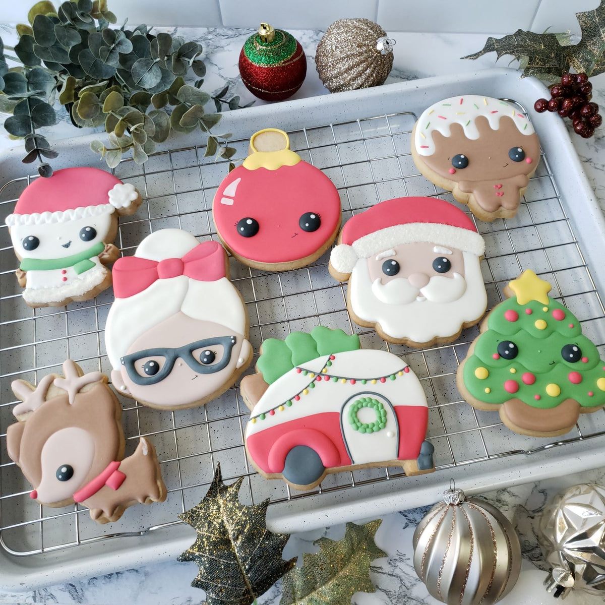 Paper Street Parlour Kawaii Christmas Cookie Cutter Class Set