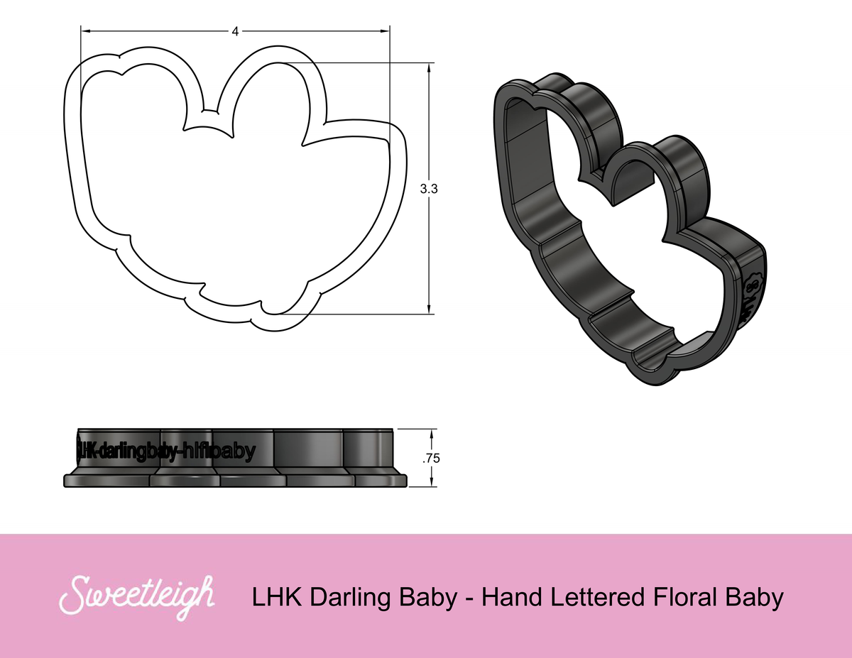 Lolly&#39;s Home Kitchen Darling Baby Class Cookie Cutters