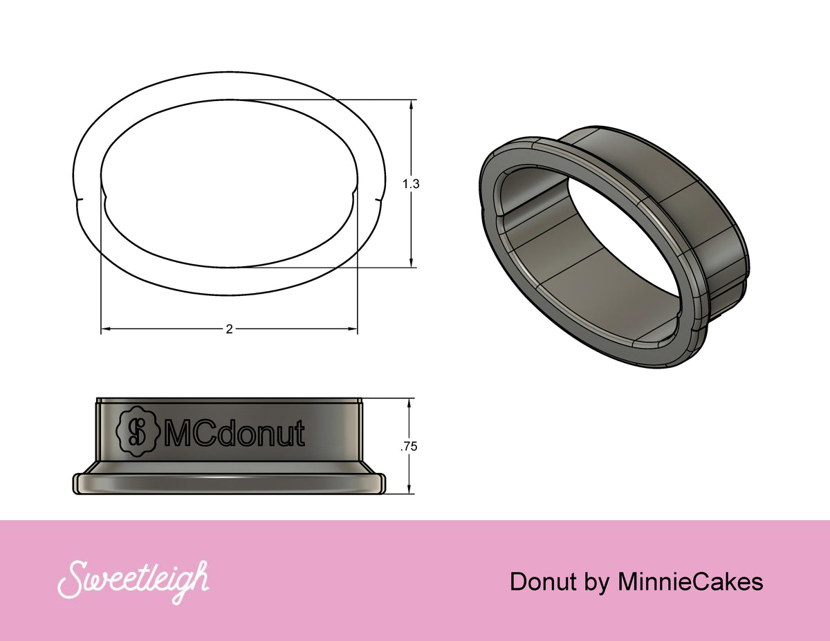 Donut Cookie Cutter by MinnieCakes