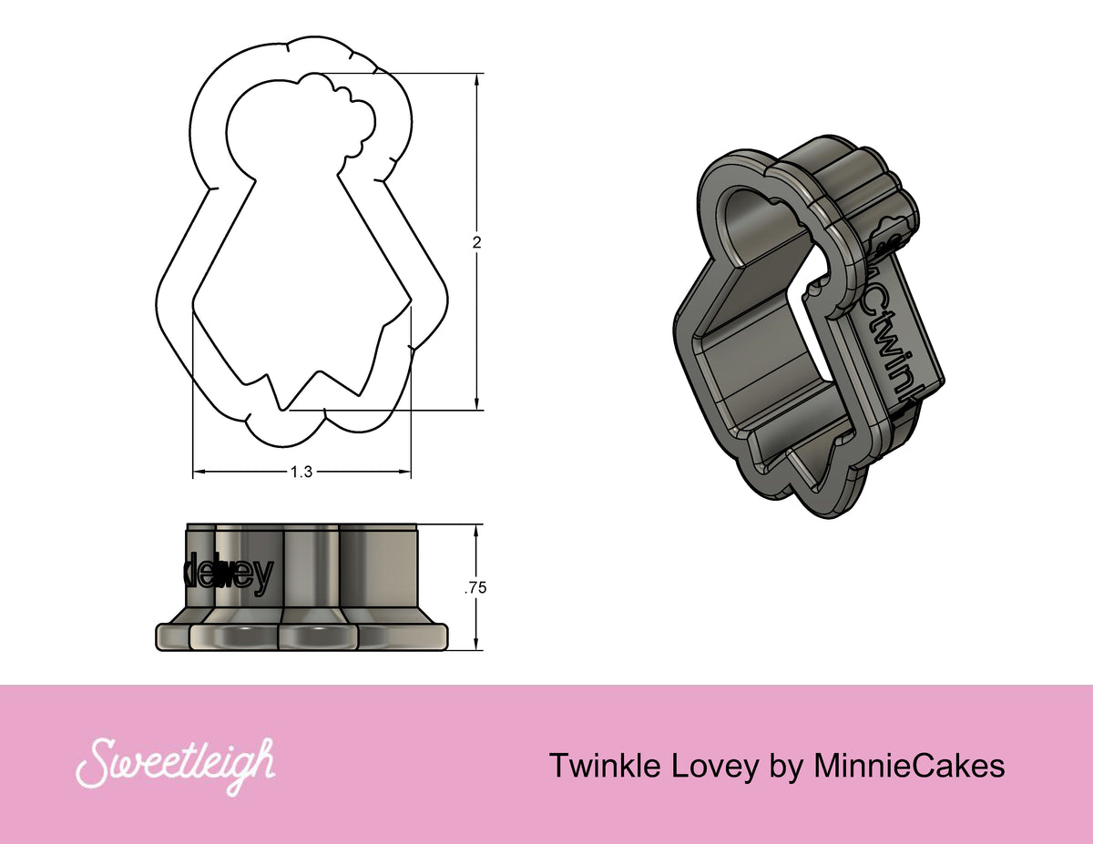 Twinkle Lovey Cookie Cutter by MinnieCakes