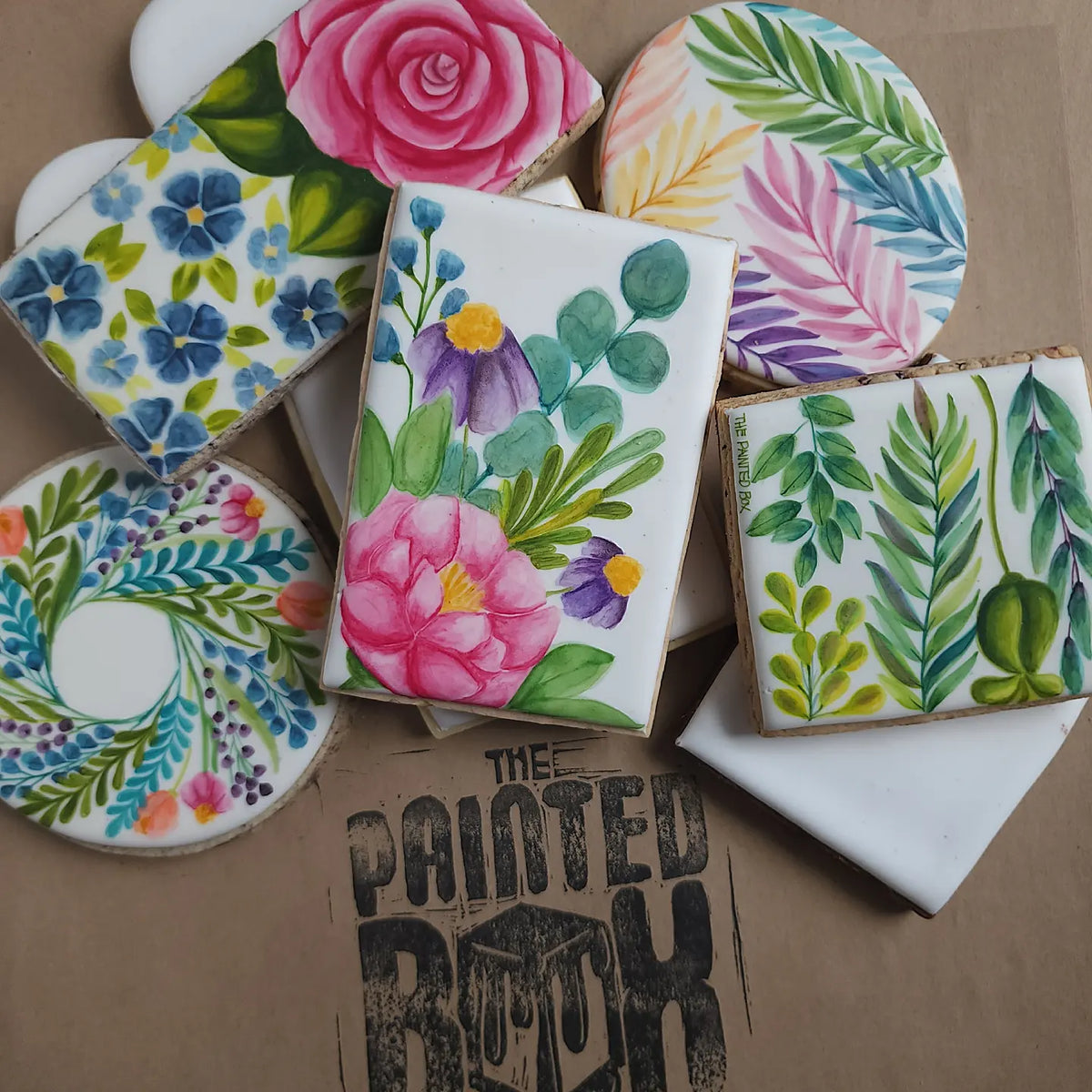 The Painted Box Watercolor Florals Class Cookie Cutters