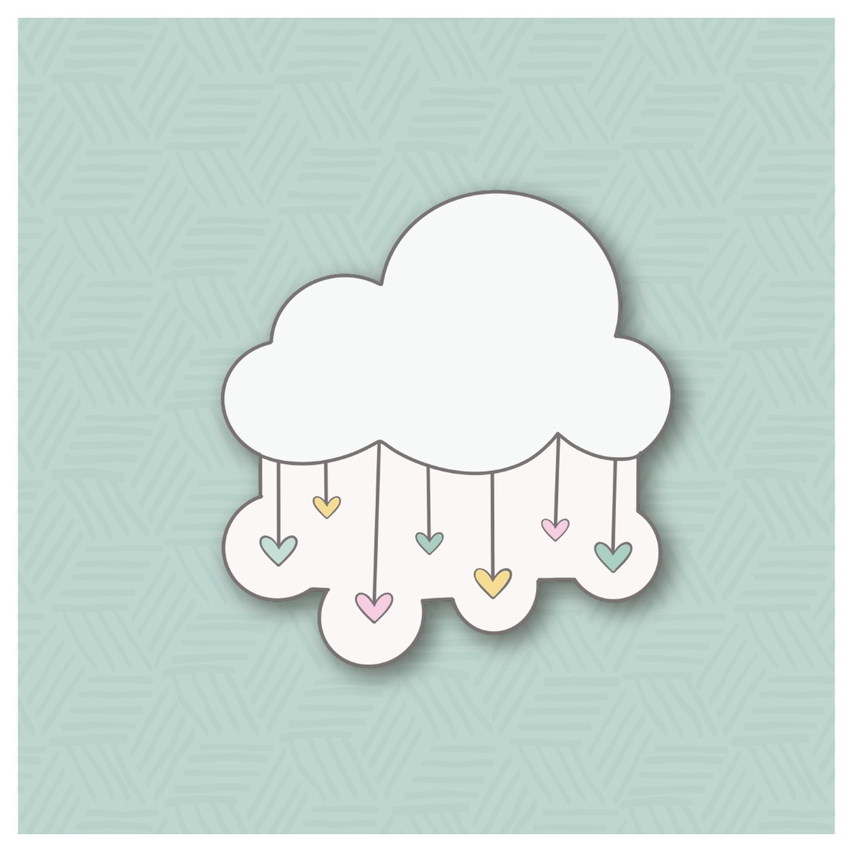 Sprinkle Cloud With or Without Moon &amp; Star Cookie Cutter