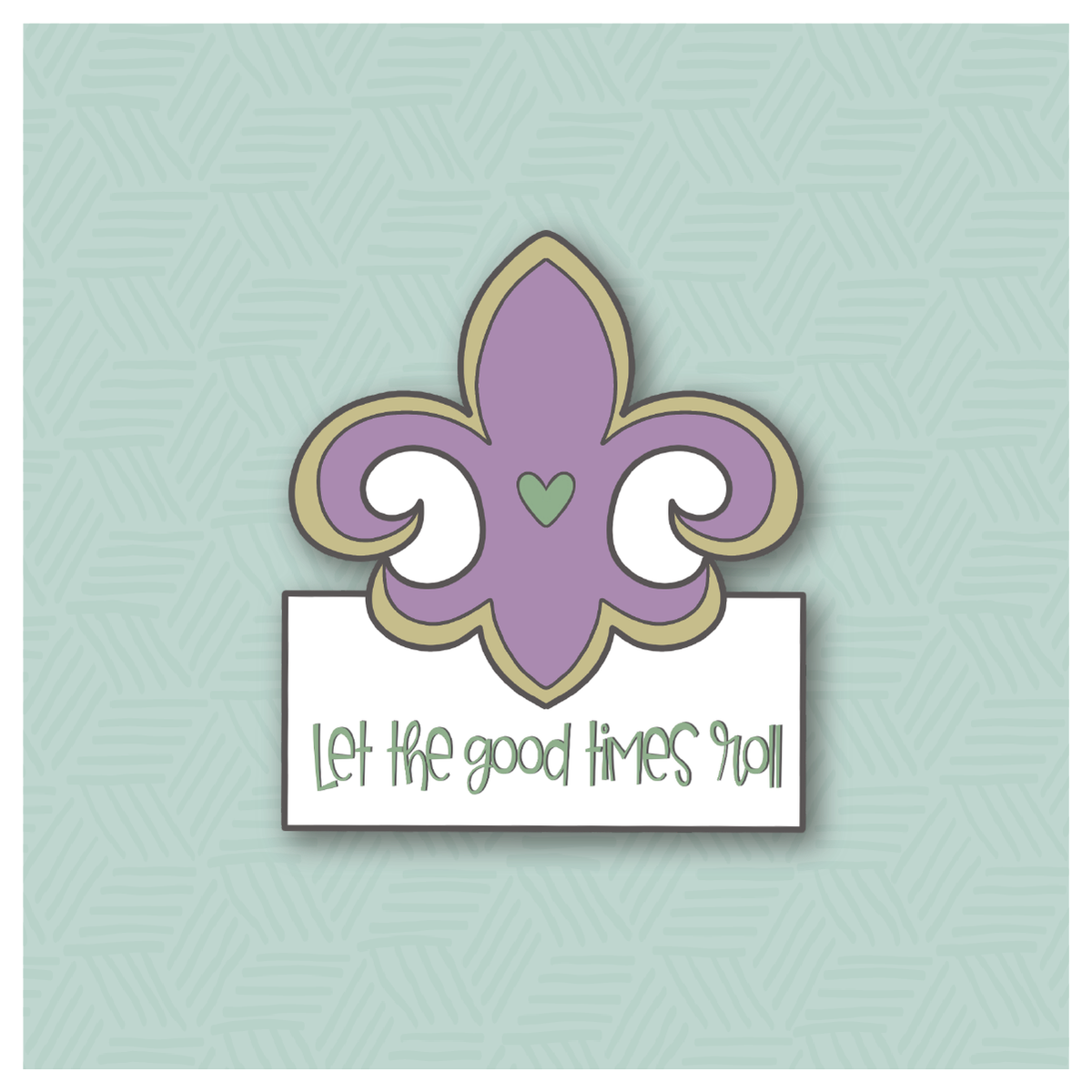 Fleur De Lis Plaque Cookie Cutter