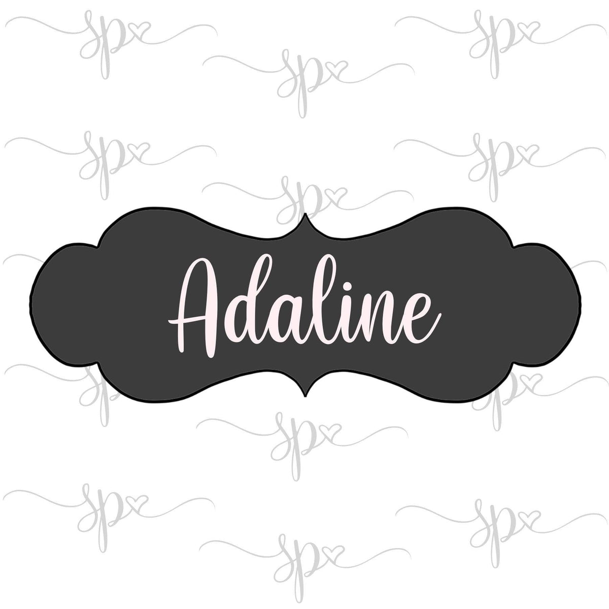 Adaline Plaque Cookie Cutter - Sweetleigh 