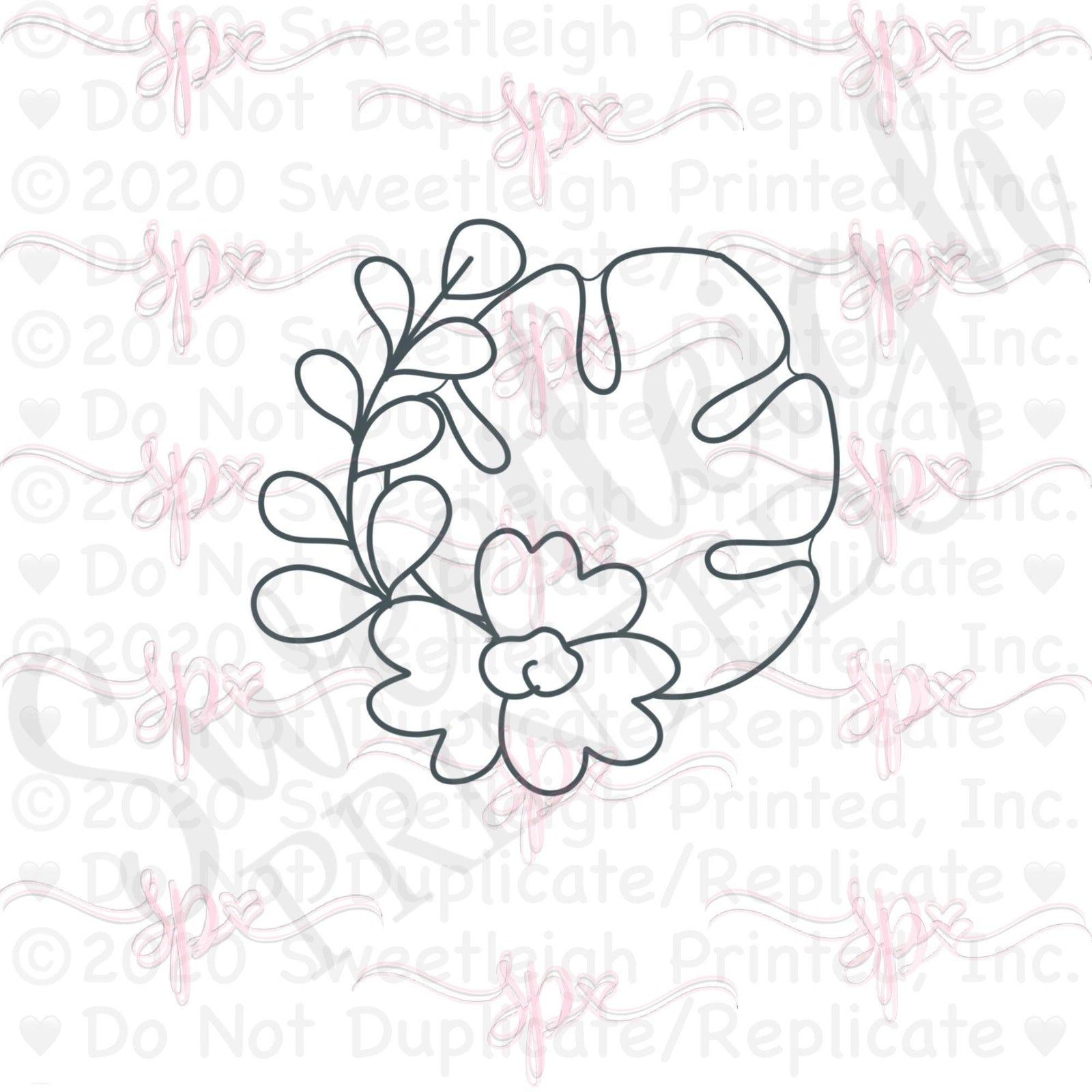 Aloha Floral Leaf Cookie Cutter - Sweetleigh 