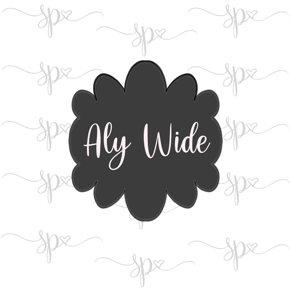 Aly Wide Plaque Cookie Cutter - Sweetleigh 