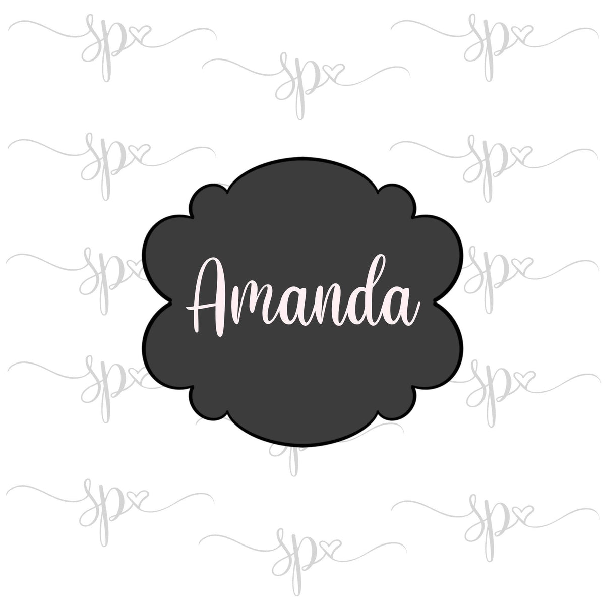 Amanda Plaque Cookie Cutter - Sweetleigh 