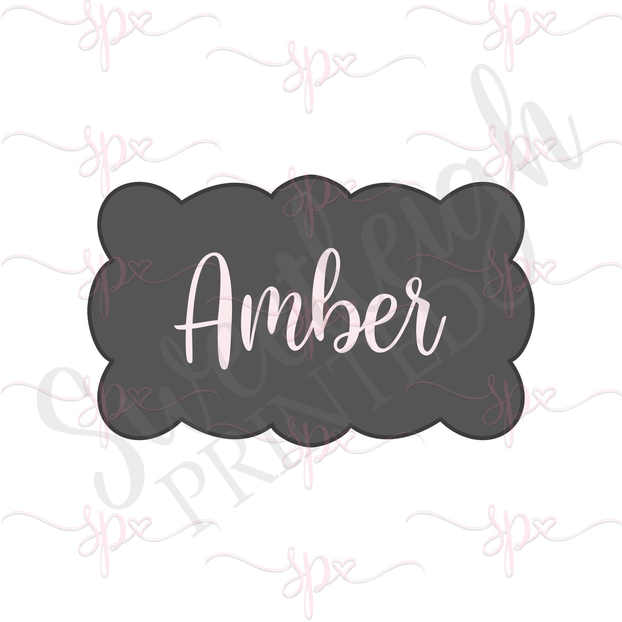 Amber Plaque Cookie Cutter - Sweetleigh 