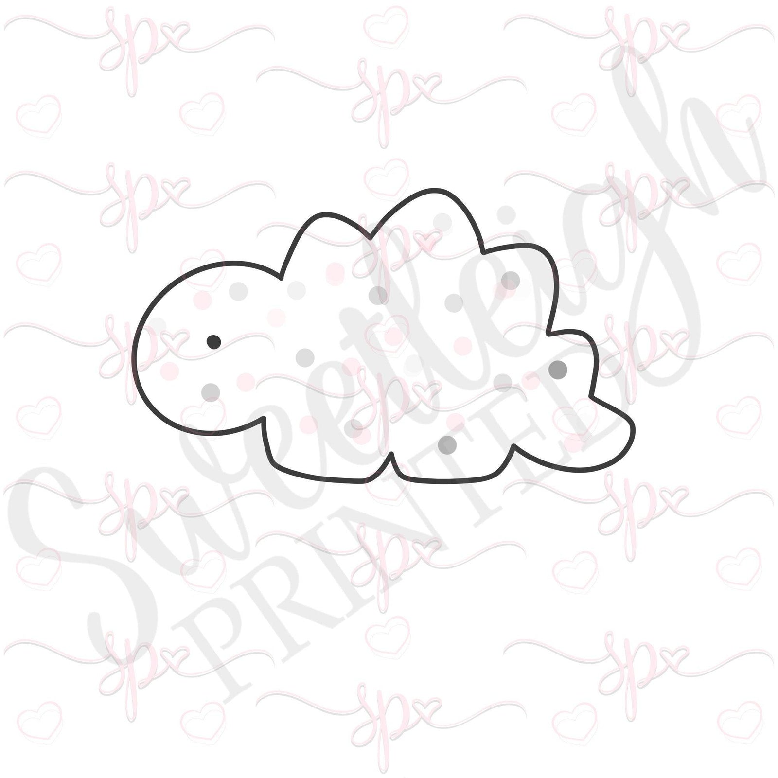 Animal Cracker Stegosaurus Cookie Cutter - Sweetleigh 