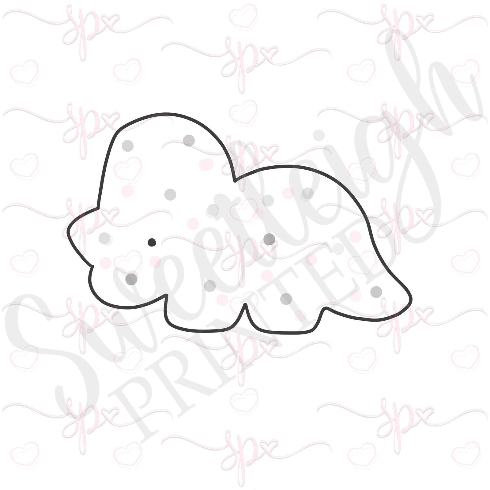 Animal Cracker Triceratops Cookie Cutter - Sweetleigh 