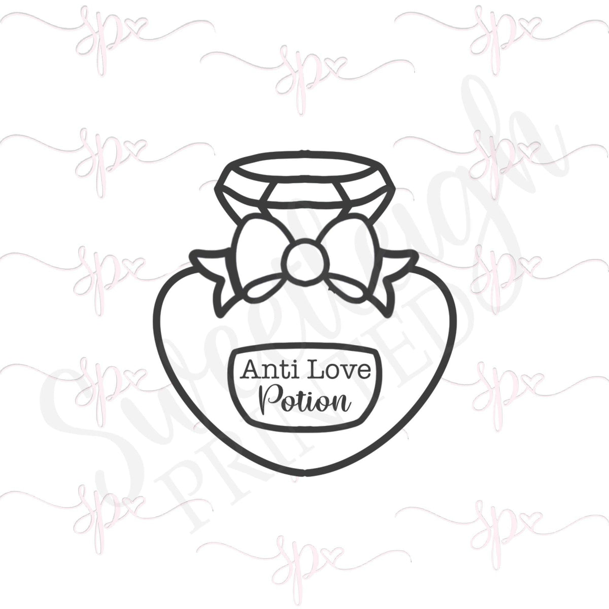 Anti Love Potion Bottle Cookie Cutter - Sweetleigh 