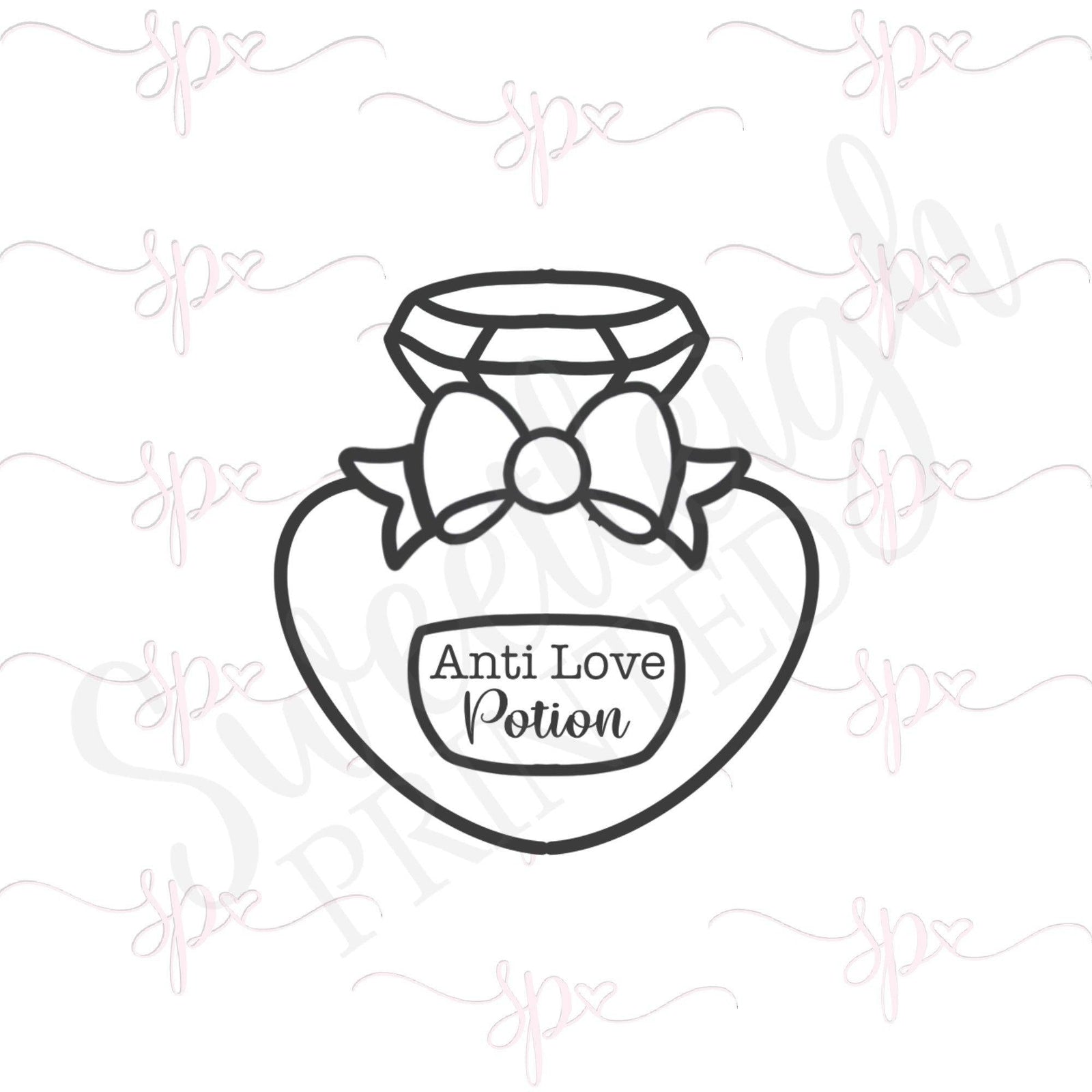 Anti Love Potion Bottle Cookie Cutter - Sweetleigh 