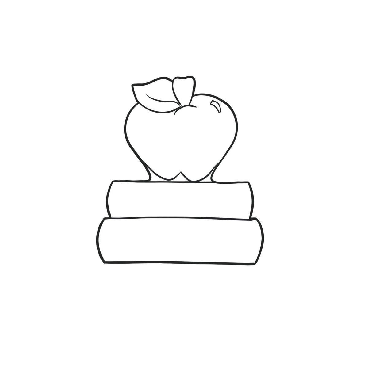 Apple Bookstack Cookie Cutter - Sweetleigh 
