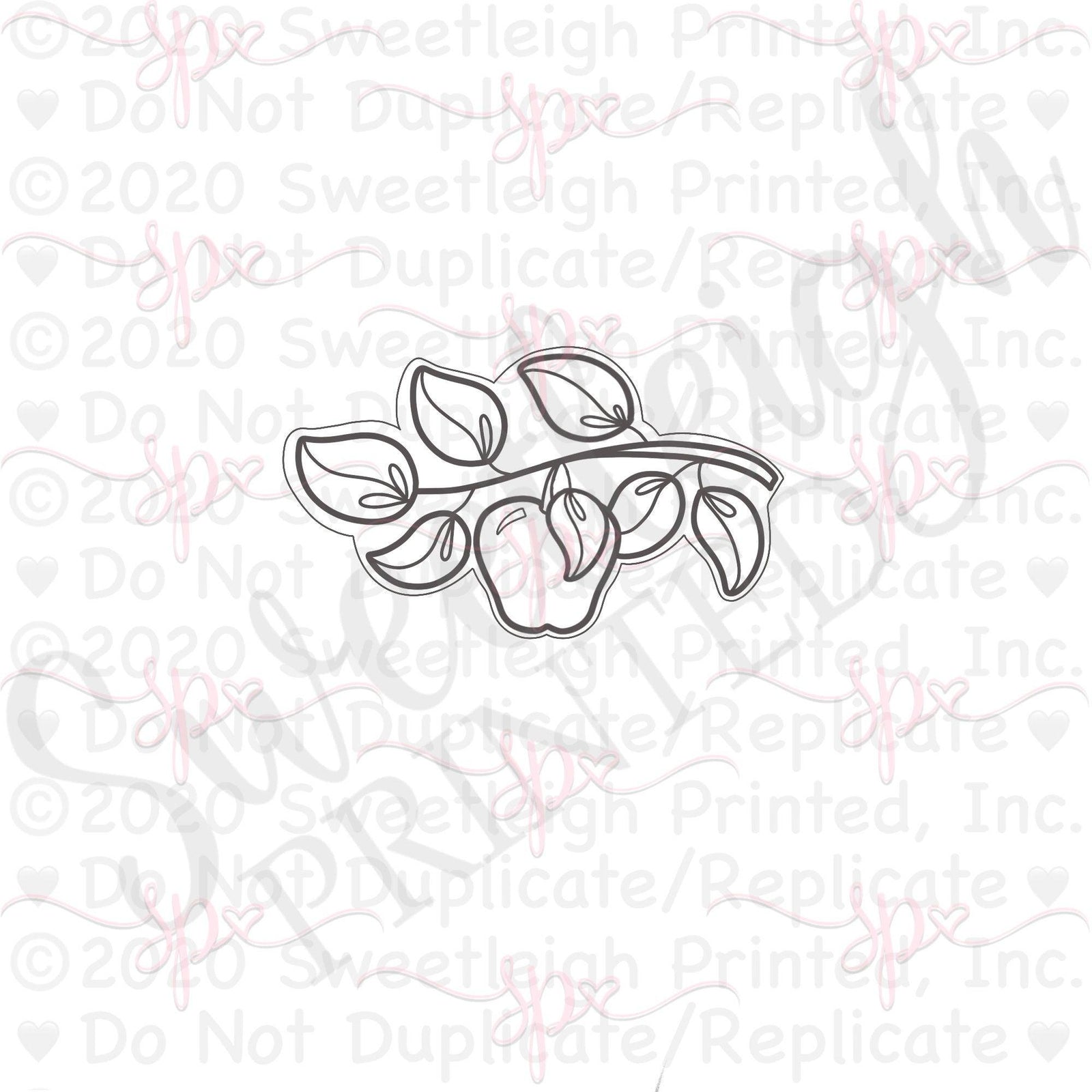 Apple Branch Cookie Cutter - Sweetleigh 