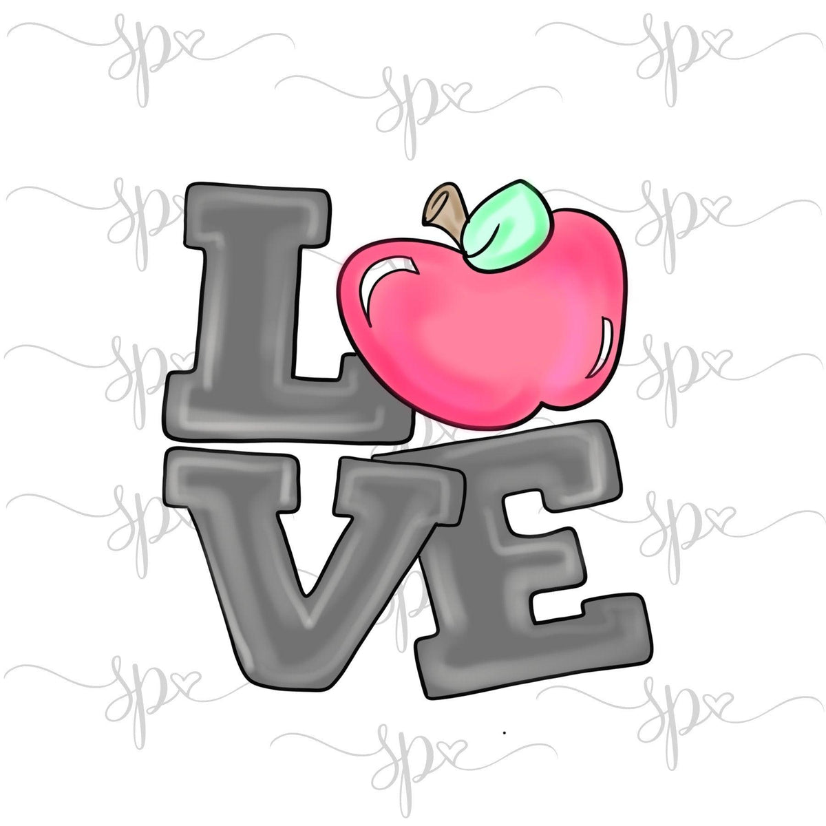 Apple Love Cookie Cutter - Sweetleigh 