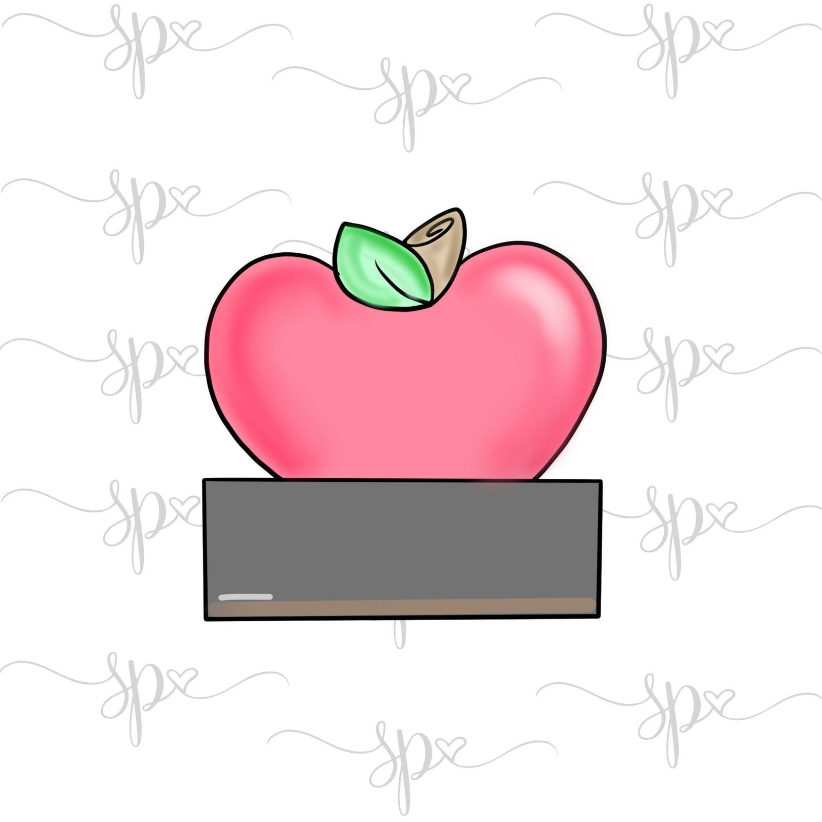 Apple Plaque Cookie Cutter - Sweetleigh 