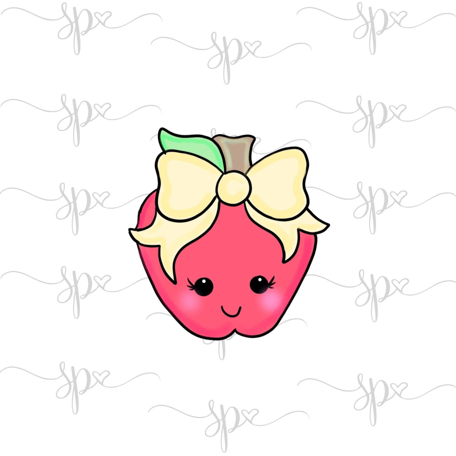 Apple with Bow Cookie Cutter - Sweetleigh 