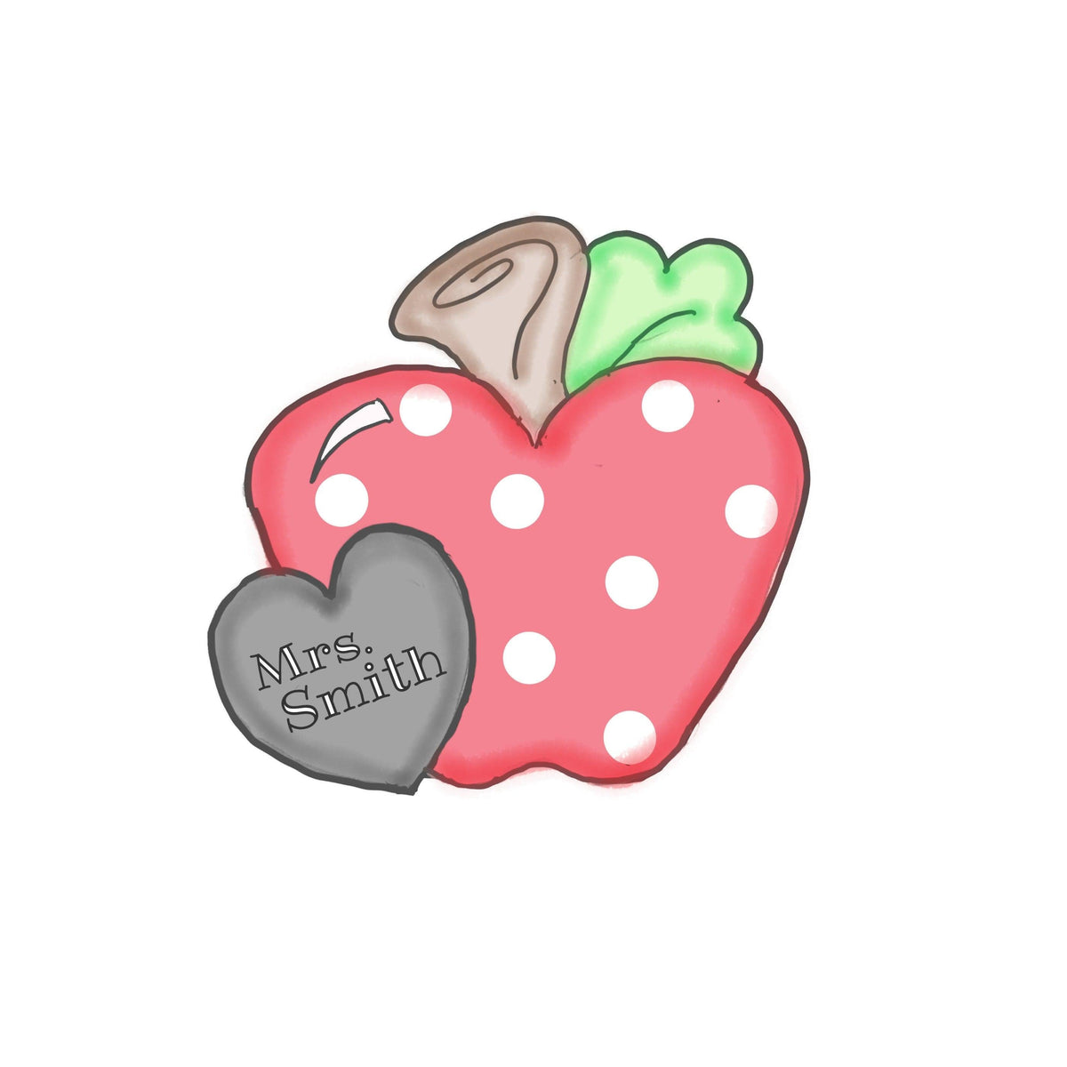 Apple with Heart Cookie Cutter - Sweetleigh 