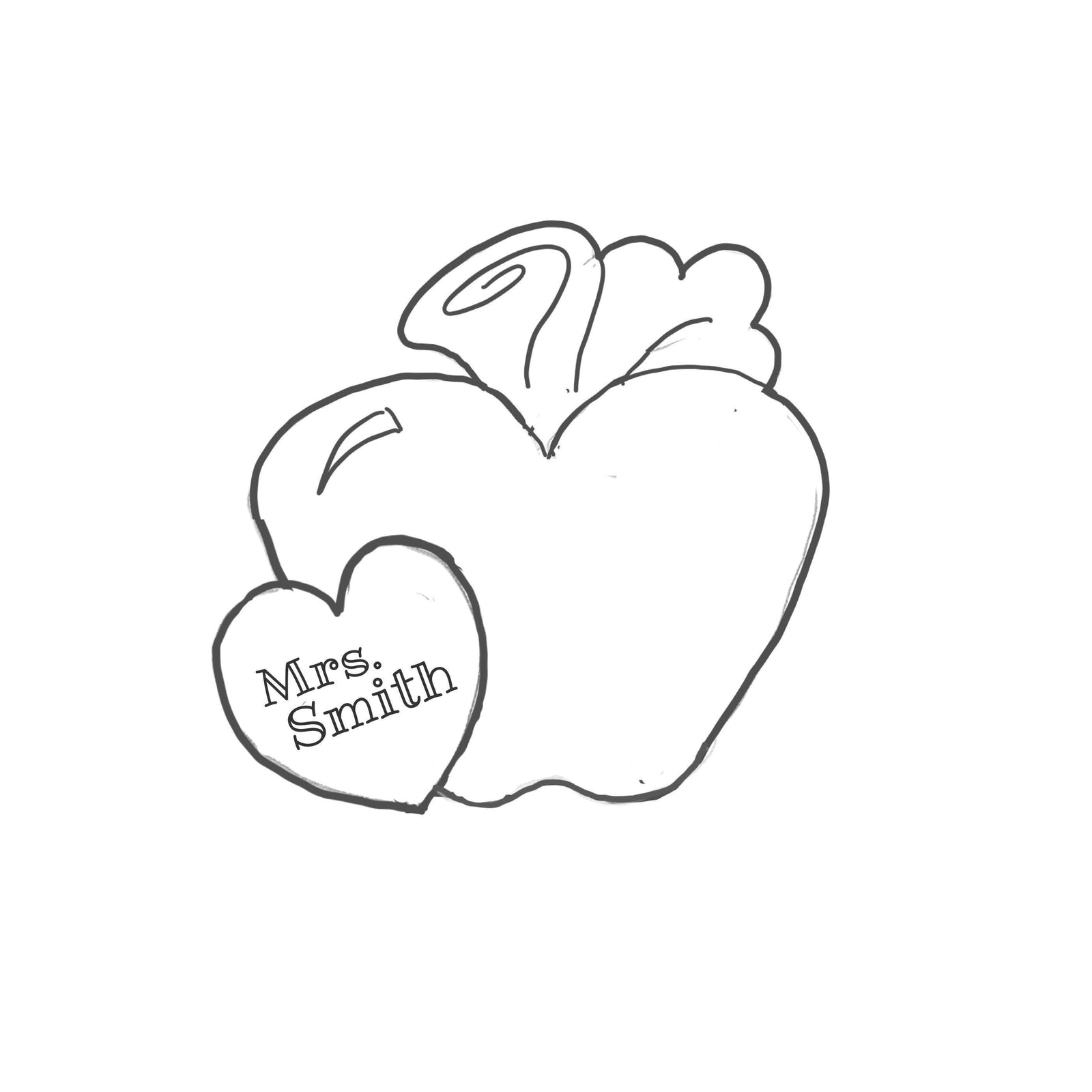 Apple with Heart Cookie Cutter - Sweetleigh 