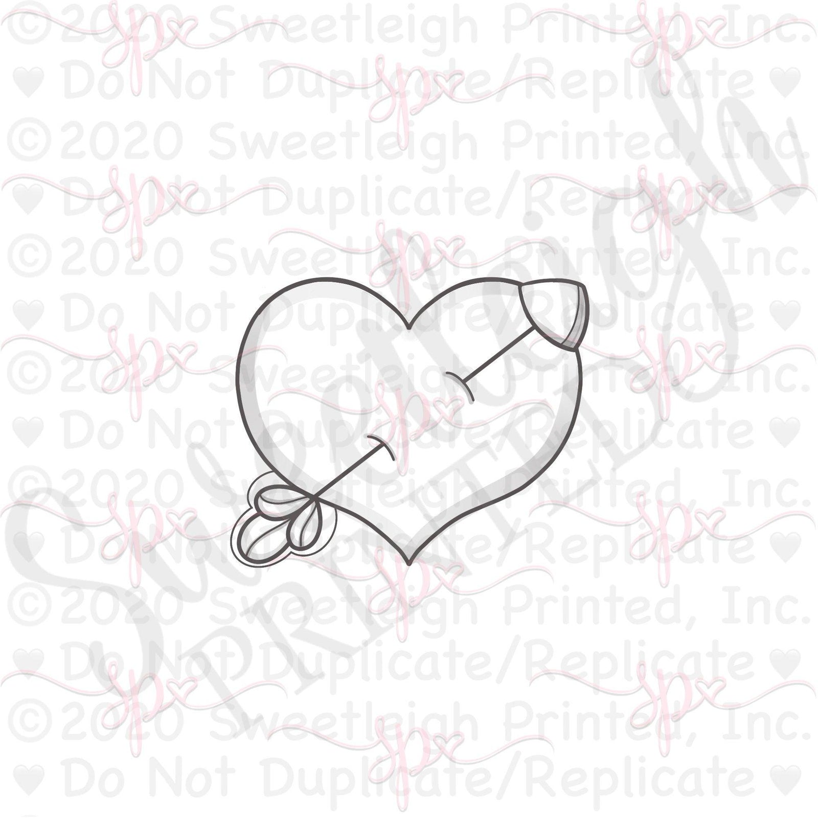 Arrow Heart 2021 Cookie Cutter - Sweetleigh 