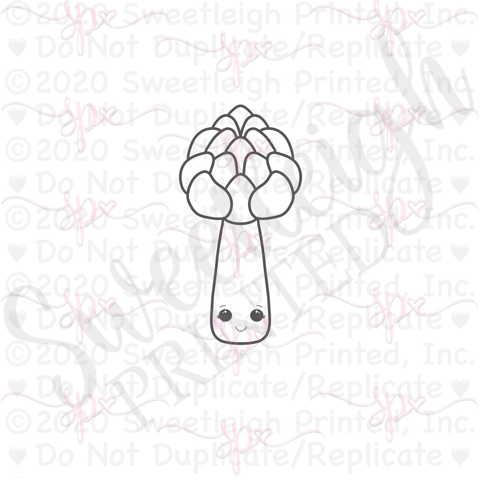 Asparagus Cookie Cutter - Sweetleigh 