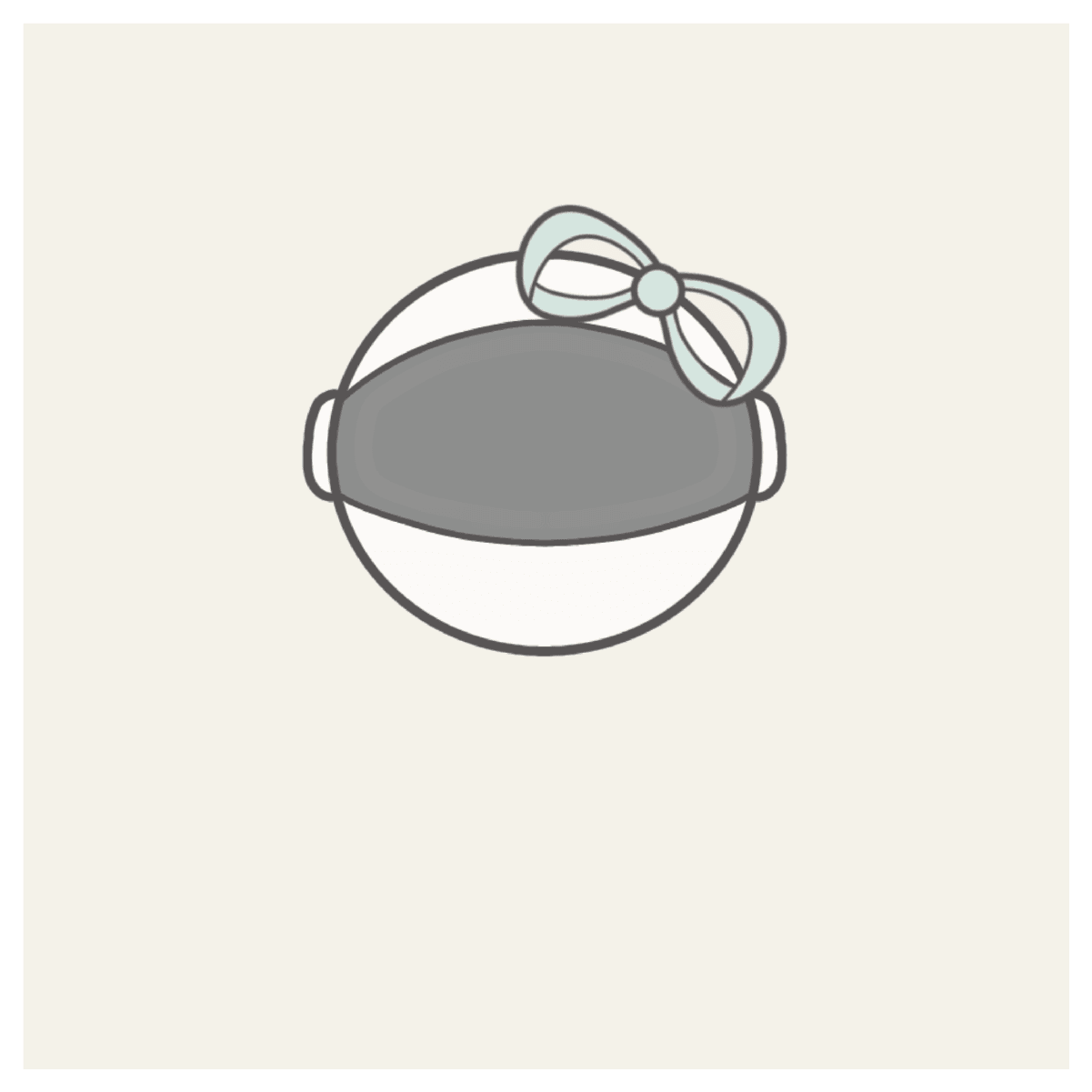 Astronaut Face with Bow Cookie Cutter - Sweetleigh 