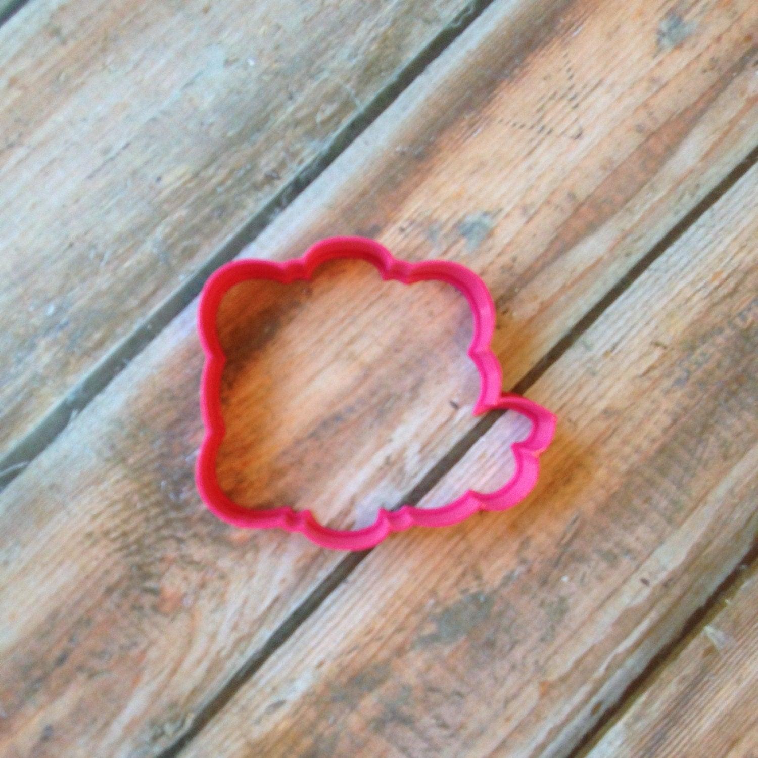 Autumn Floral Plaque Cookie Cutter - Sweetleigh 