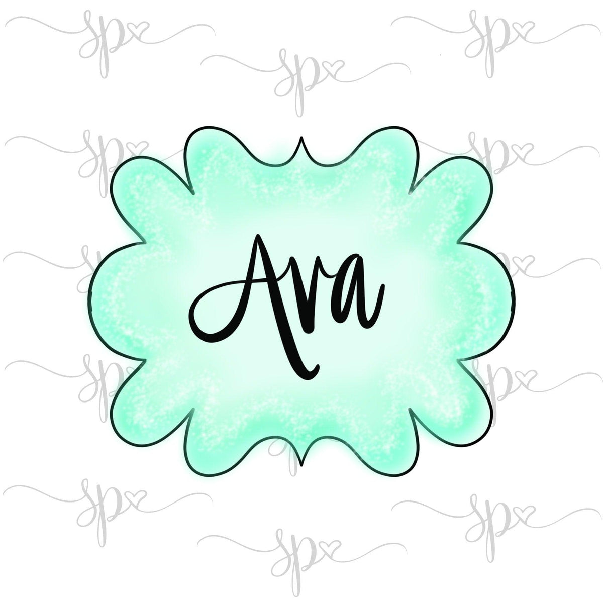 Ava Plaque Cookie Cutter - Sweetleigh 