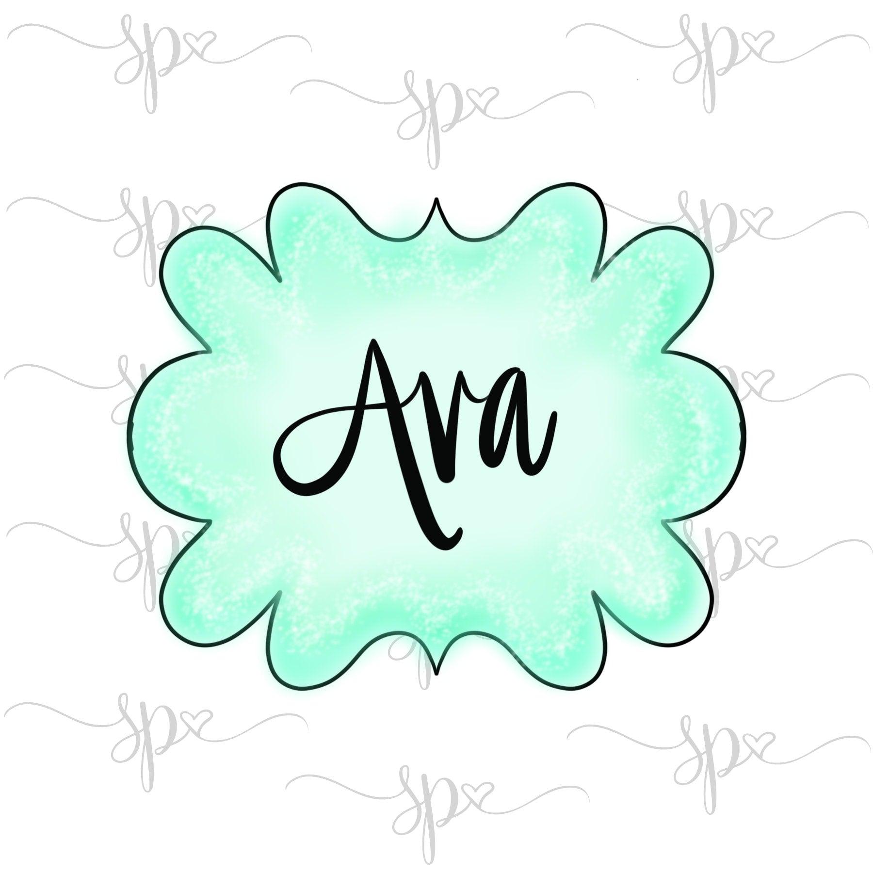 Ava Plaque Cookie Cutter - Sweetleigh 