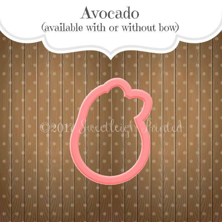Avocado with Bow Cookie Cutter - Sweetleigh 