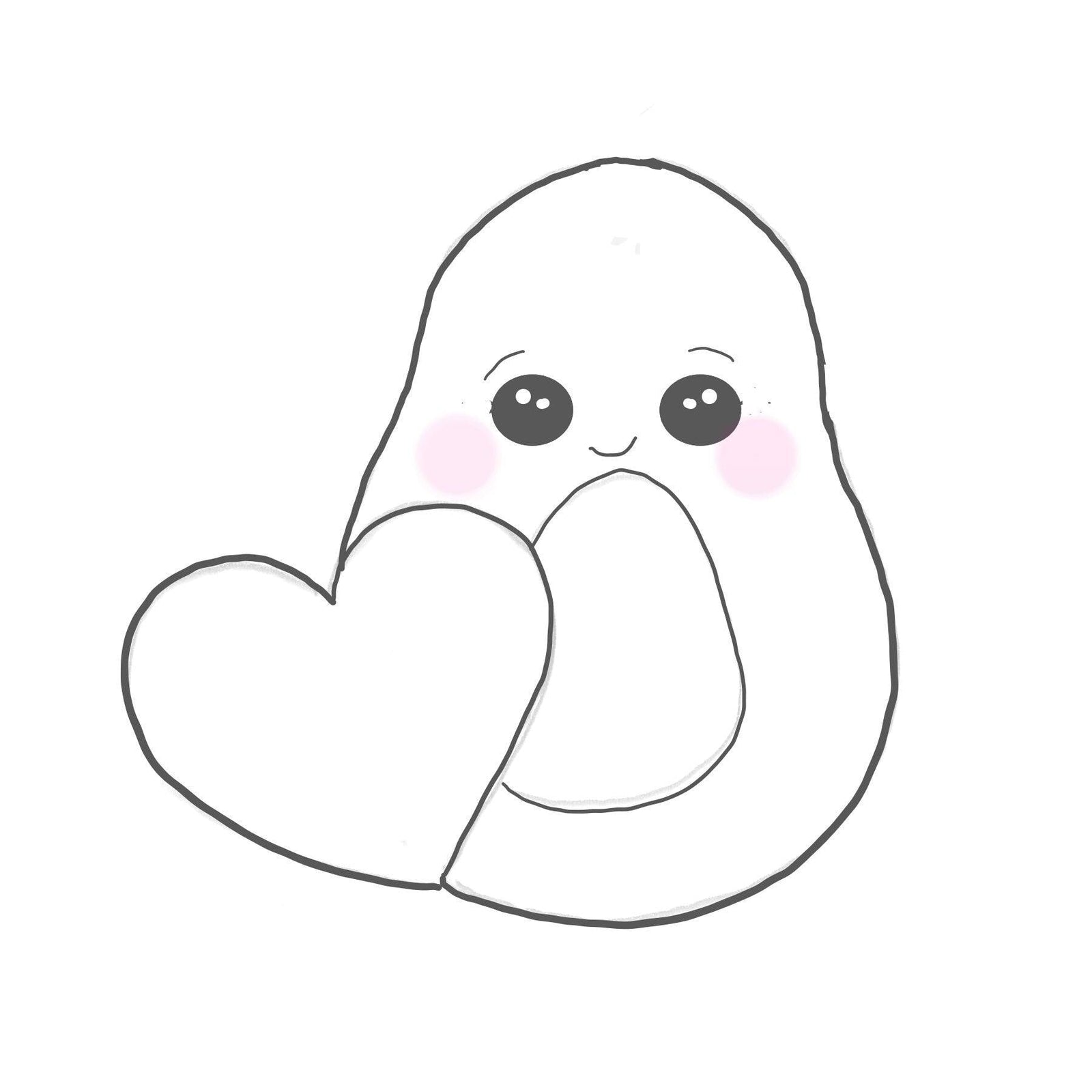 Avocado with Heart Cookie Cutter - Sweetleigh 