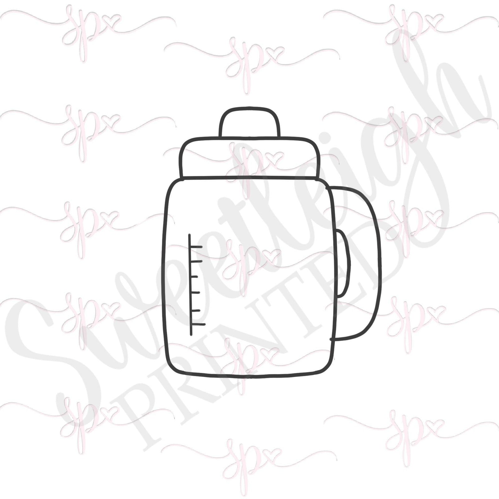 Baby Beer Stein Bottle Cookie Cutter - Sweetleigh 