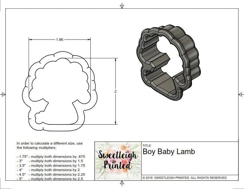 Baby Lamb Cookie Cutter - Sweetleigh 