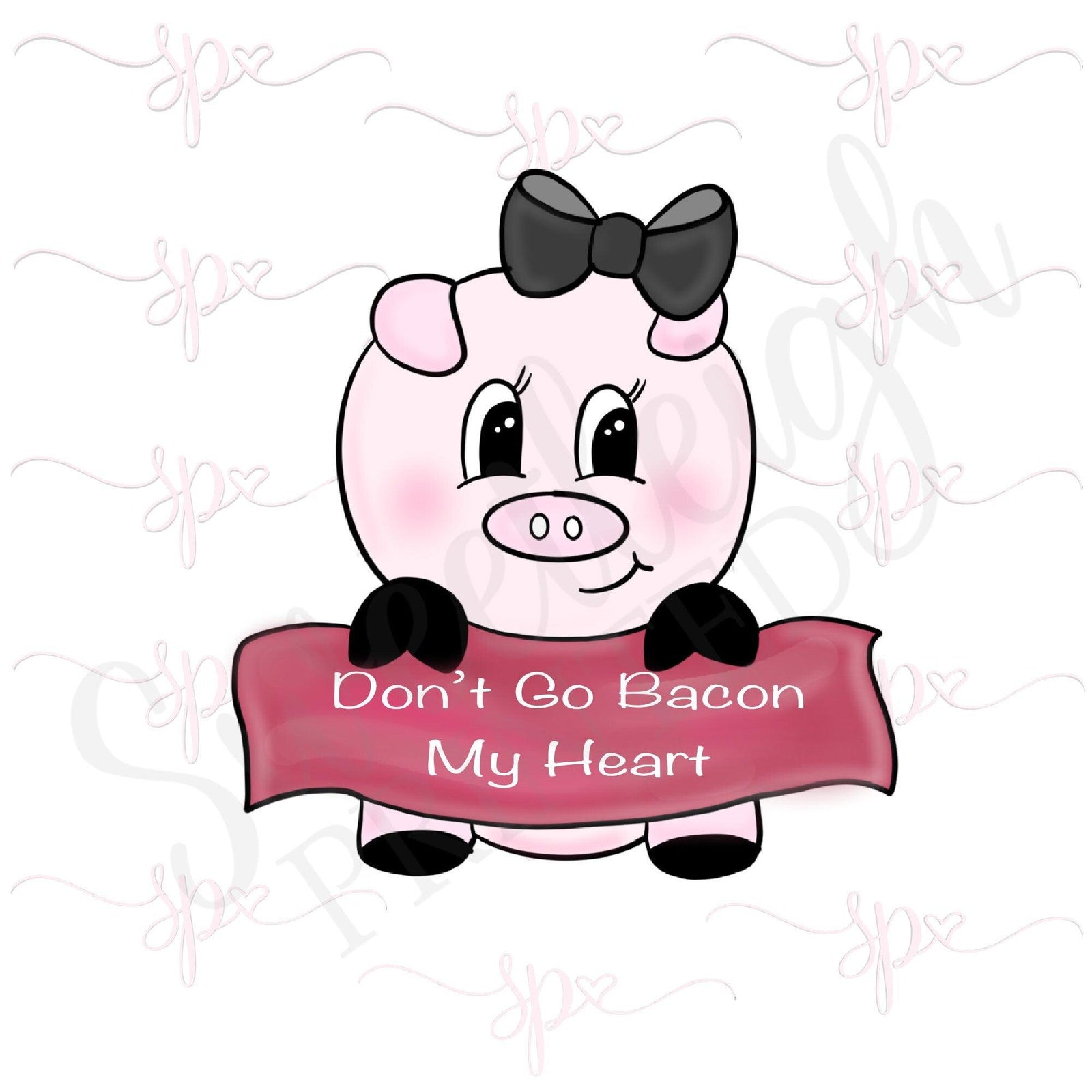 Bacon Pig Cookie Cutter - Sweetleigh 